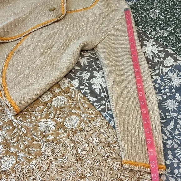 Vintage 60’s Stuart Mackey California Open Front Knit Cardigan Sweater Size 6 - Picture 6 of 13